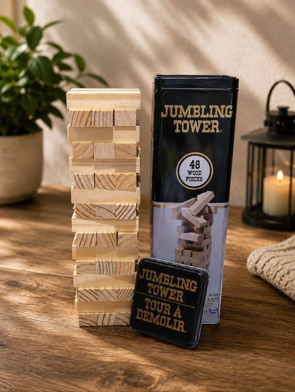 Jumbling Tower block Game with 48 Pieces